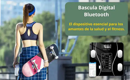 BASCULA DIGITAL INTELIGENTE CON BLUETOOTH ➕ ENVÌO GRATIS