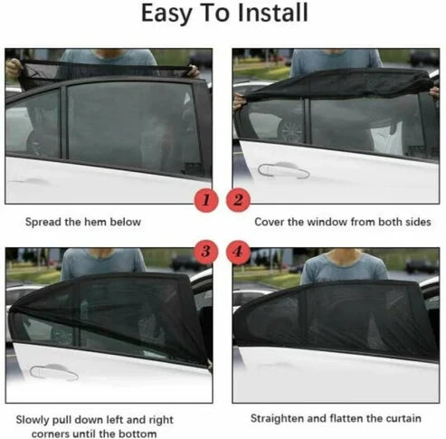 CarShades 🎁 Compra 1 Lleva 2 Tapasoles de Malla para Ventana de Auto ➕ Envío Gratis