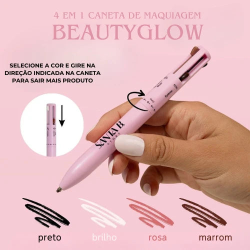BeautyGlow - Lápiz de maquillaje 4 en 1 ➕ Envío Gratis