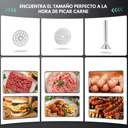 PrimeGrind™ Picadora de Carne de Acero Inoxidable ➕ Envío Gratis