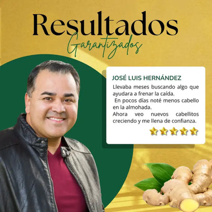 7DAYS ™ ACEITE ESENCIAL DE JENGIBRE REVITALIZANTE ANTI CAIDA Y CRECIMIENTO ACELERADO PARA EL CABELLO