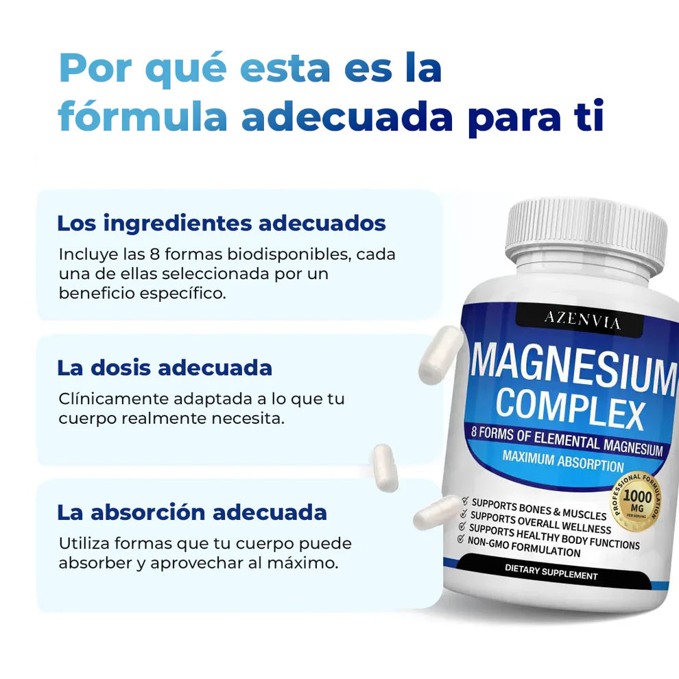 8-in-1 Magnesium Complex ORIGINAL IMPORTADO 🎁 Compra 1 Lleva 2 ➕ Envío Gratis