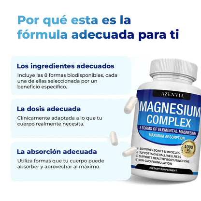 8-in-1 Magnesium Complex ORIGINAL IMPORTADO 🎁 Compra 1 Lleva 2 ➕ Envío Gratis