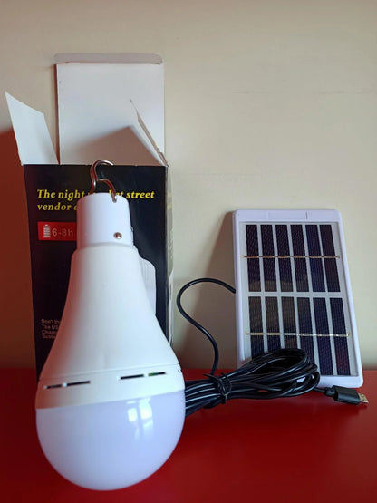 Bombillas LED 12W Con Paneles Solares : ¡Luz Sin Enchufes y Gratis!