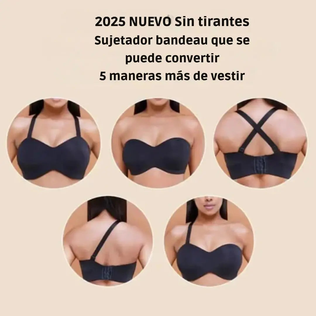 Comodidad total 💗 Sujetador sin tiras, sin costuras, con soporte real ➕ Envío Gratis