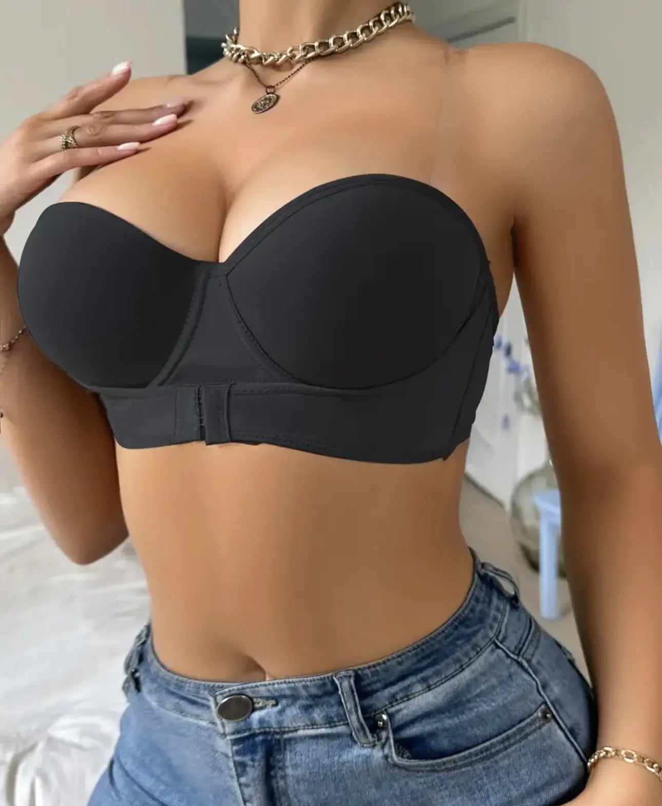 Comodidad total 💗 Sujetador sin tiras, sin costuras, con soporte real ➕ Envío Gratis