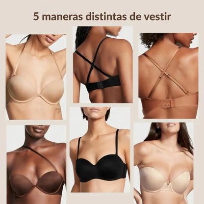 Comodidad total 💗 Sujetador sin tiras, sin costuras, con soporte real ➕ Envío Gratis