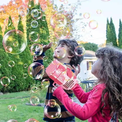 Pistola de Burbujas de 132 Agujeros 🎁 Gratis: x2 Líquidos de Burbujas | Batería recargable| Cable USB | Envío Gratis