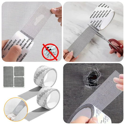 Cinta Adhesiva Fuerte para Mosquiteras, Ventanas y Agujeros ➕ Envió Gratis
