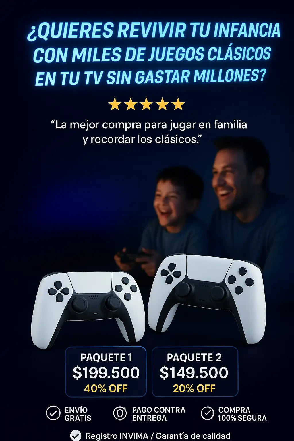 Consola De Videojuegos Retro Inalámbrica 🔥 Nueva Actualización ➕ Envío Gratis