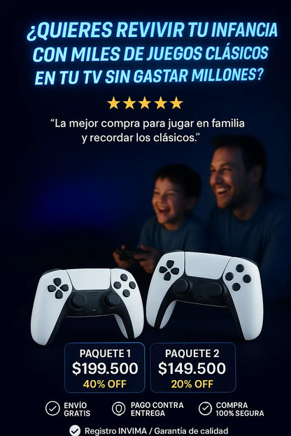 Consola De Videojuegos Retro Inalámbrica 🔥 Nueva Actualización ➕ Envío Gratis
