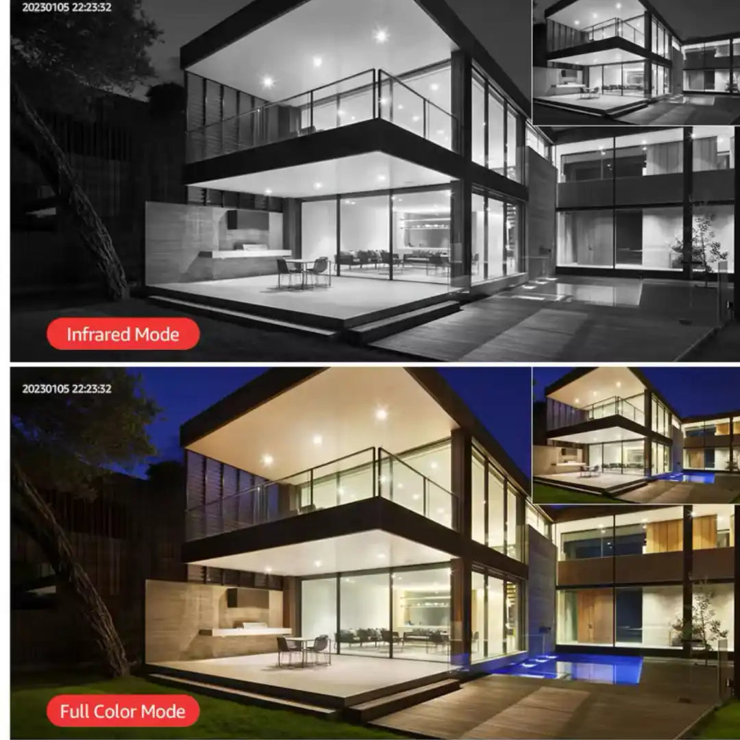 Cámara de Seguridad PTZ con Doble Lente Exterior Wifi ✨ Seguridad con visión doble y cobertura 360°