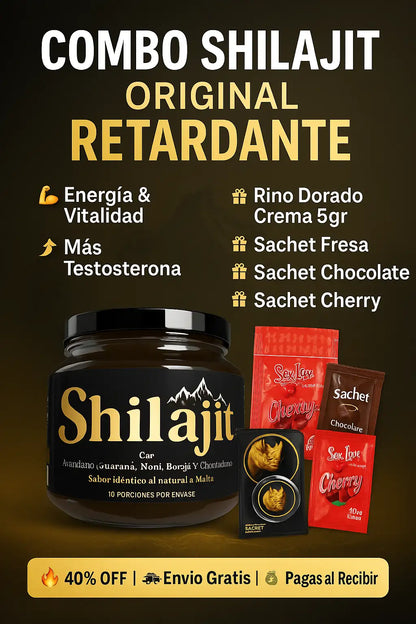 Shilajit Original Potenciado 🎁 Compra el Shilajit y Recibe 2 Regalos ➕ Envío Gratis