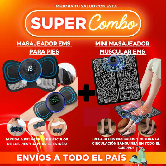 🎁 ¡COMPRA UN MASAJEADOR Y LLEVA EL MASAJEADOR DE PIES TOTALMENTE GRATIS! 🎁