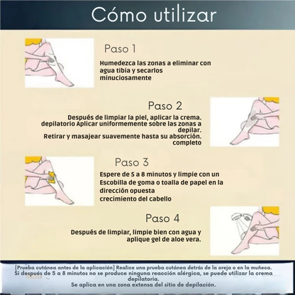 Crema Depilatoria Indolora para Todo el Cuerpo ¡Compra 1 y llévate 1 gratis! ➕ Envío Gratis