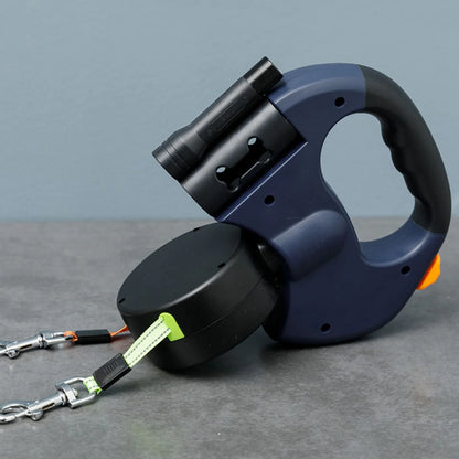 Correa Retráctil Automática 2 en 1 | Lleva 2 Perros Sin Enredos ➕ Envío Gratis