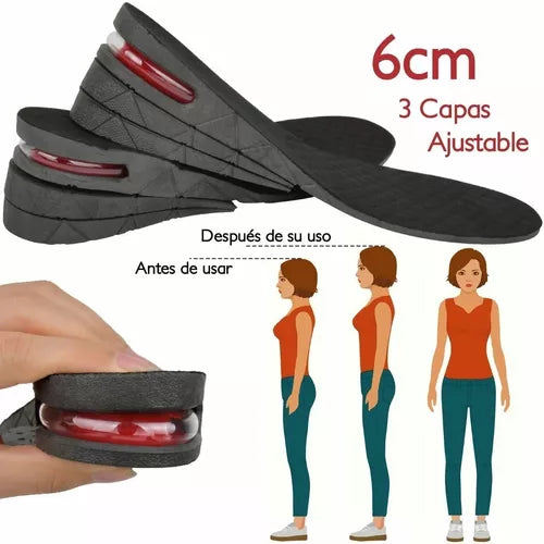 Plantilla De Altura 3 Capas ✨ Crece de 3 cm a 6 cm ➕ Envío Gratis