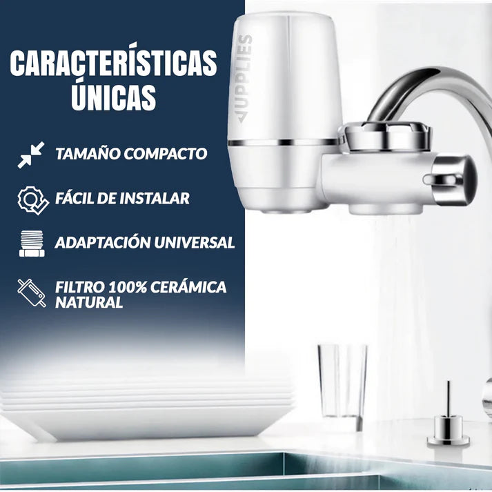 Waterjet® Filtro de Agua para Grifo Reutilizable ➕ Envío Gratis