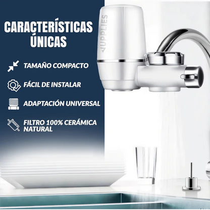 Waterjet® Filtro de Agua para Grifo Reutilizable ➕ Envío Gratis