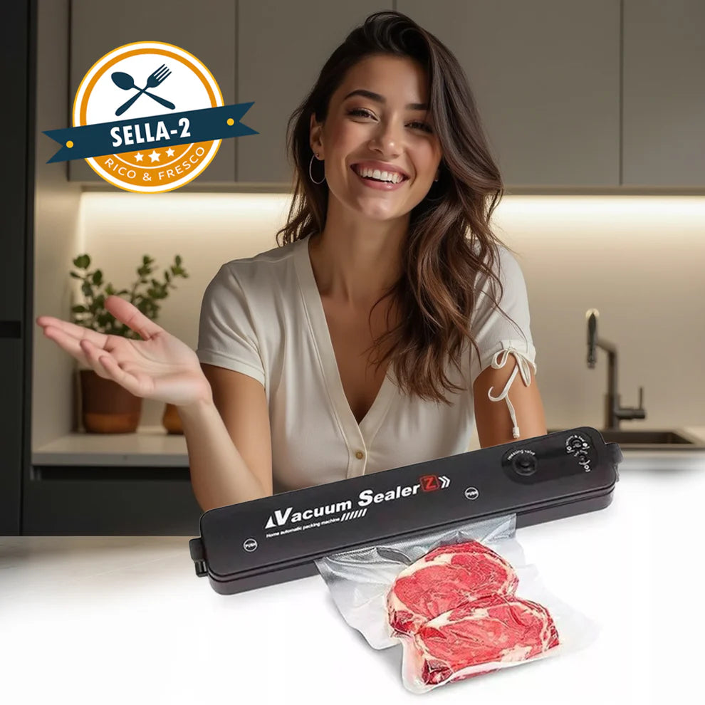 Sellador al Vacío Sella-2 en 1(incluye bolsas de plástico para sellar)➕ENVIO GRATIS