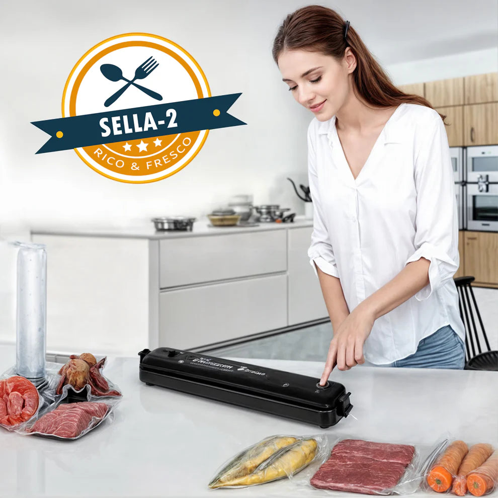 Sellador al Vacío Sella-2 en 1(incluye bolsas de plástico para sellar)➕ENVIO GRATIS