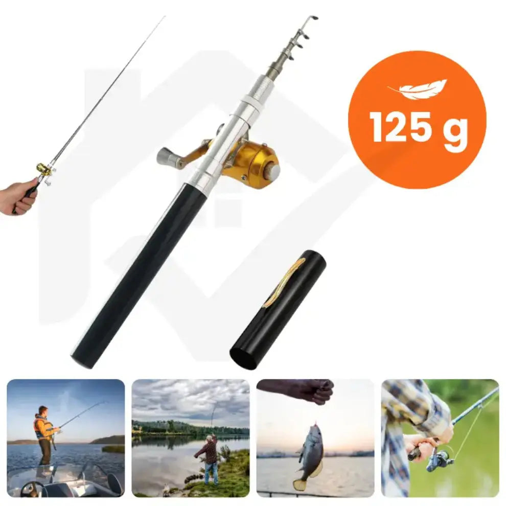 PocketFish™ – ¡Mini caña de pescar Portátil con Carrete! ➕ Envío Gratis