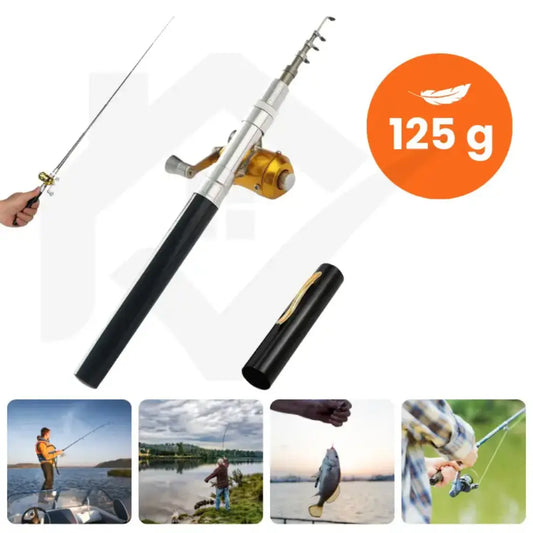 PocketFish™ – ¡Mini caña de pescar Portátil con Carrete! ➕ Envío Gratis