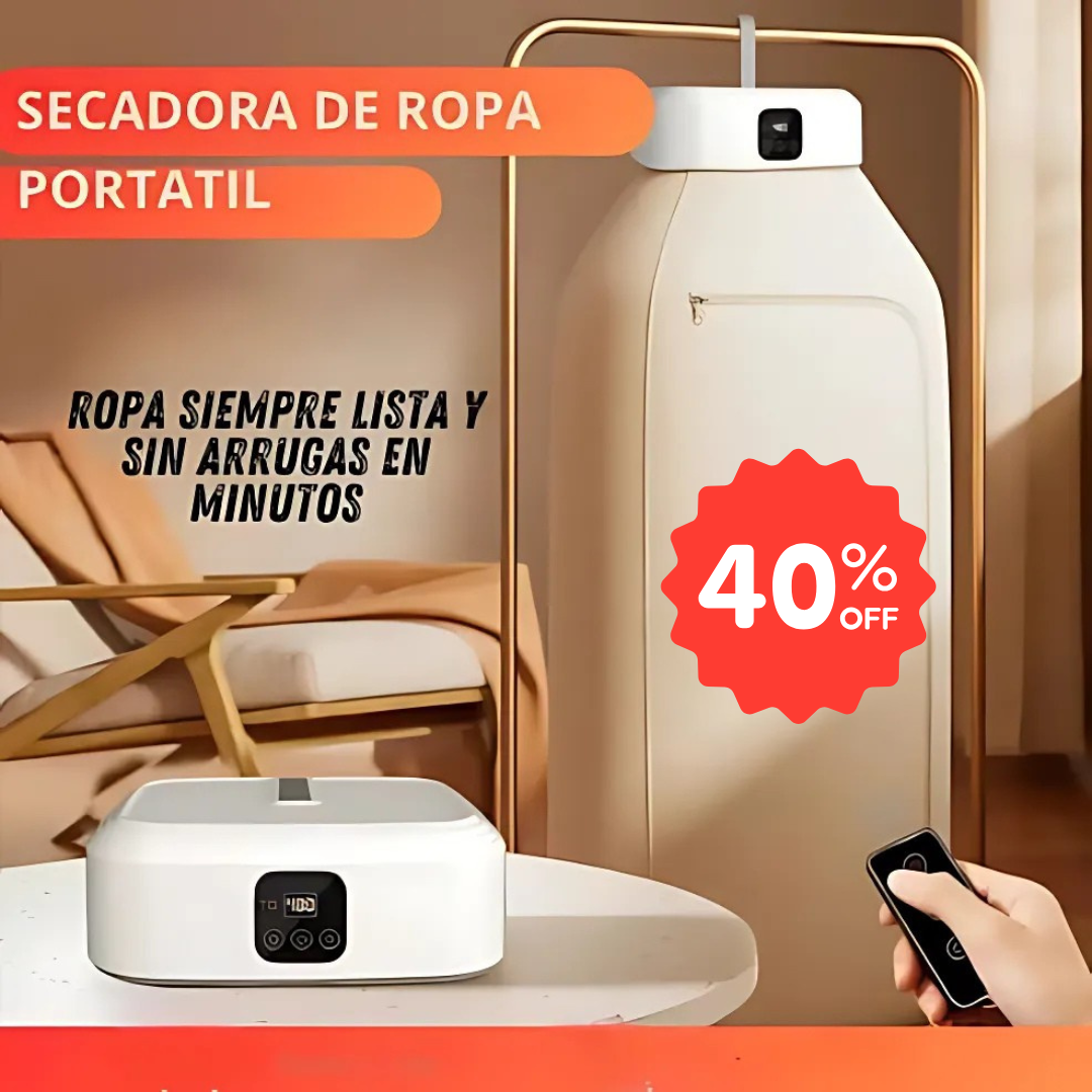 Secadora Ropa 🥼👔 Portátil Compacta ⌚ Temporizador ➕ Envío Gratis