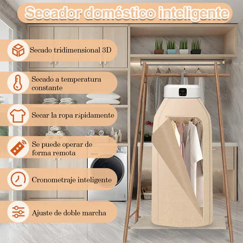 Secadora Ropa 🥼👔 Portátil Compacta ⌚ Temporizador ➕ Envío Gratis