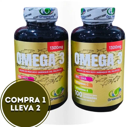 Combo Omega 3 Softgels™ 🔥 Compra 1 Lleva 2 ➕ Envío gratis