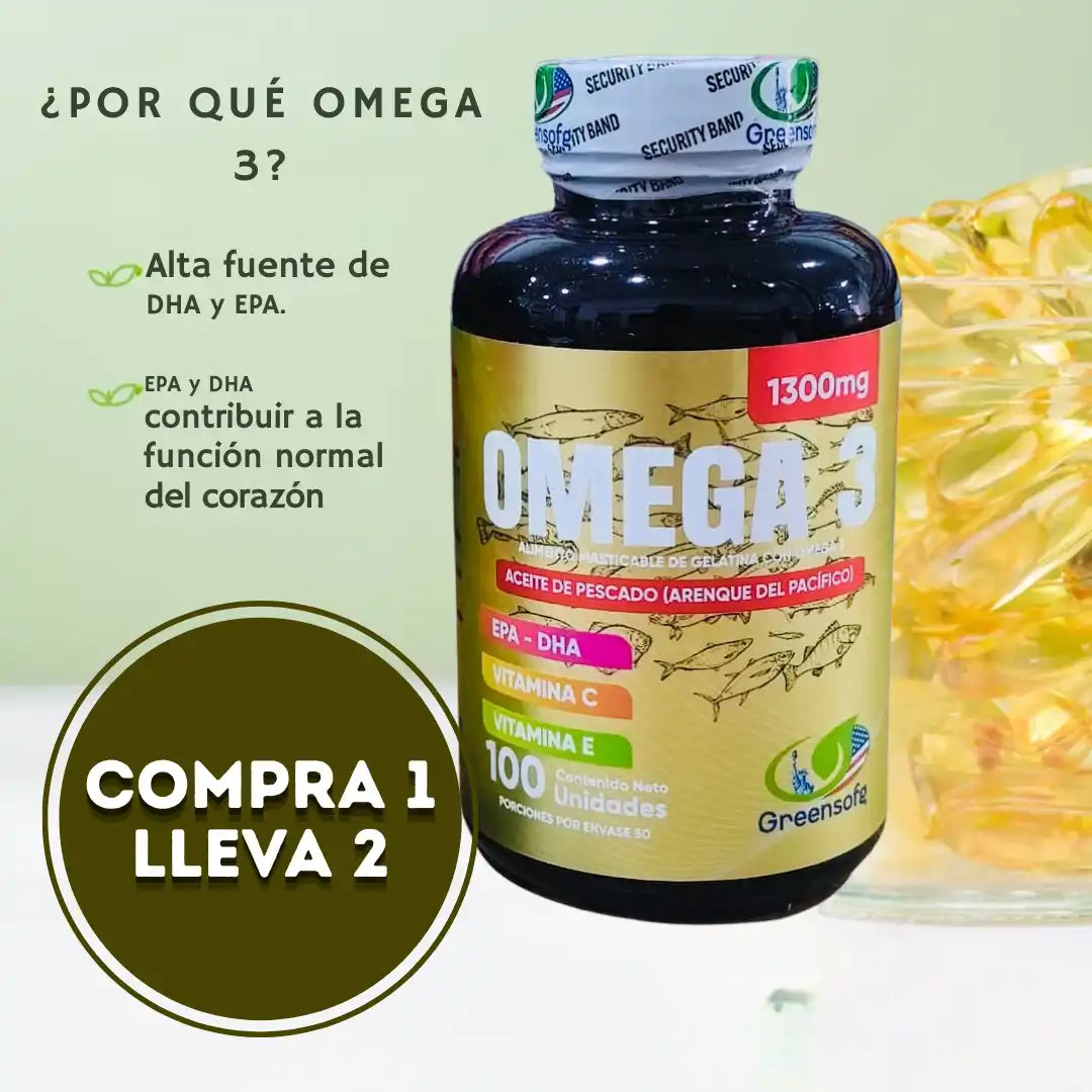 Combo Omega 3 Softgels™ 🔥 Compra 1 Lleva 2 ➕ Envío gratis