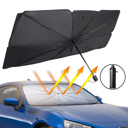 Este Parasol para coche con diseño de paraguas se abre y se cierra fácilmente ➕ Envío Gratis