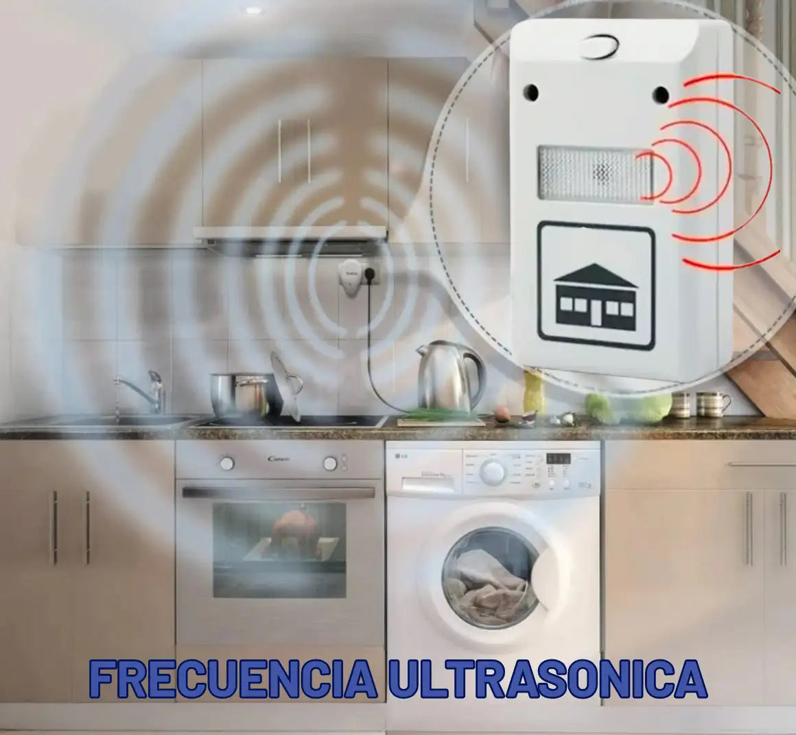 Repelente Ultrasónico PestReject®  Potente Dispositivo de Control de Plagas ➕ Envío Gratis