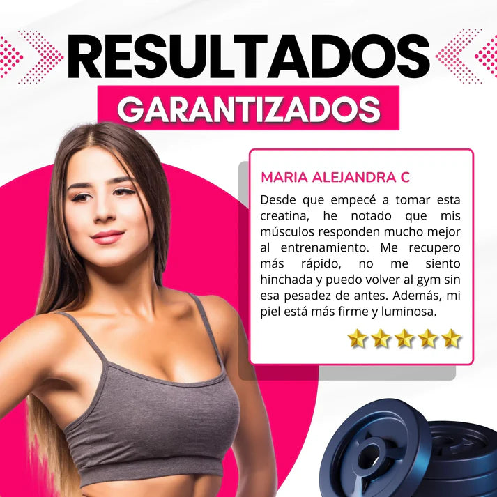 CREATINA CON MONOHIDRATO - TONIFICA TU CUERPO SIN INFLARTE ➕  Envío Gratis