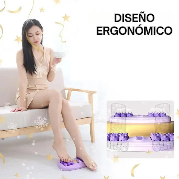 Rodillo de Masaje de Pies Doble Portátil ➕ Envío Gratis