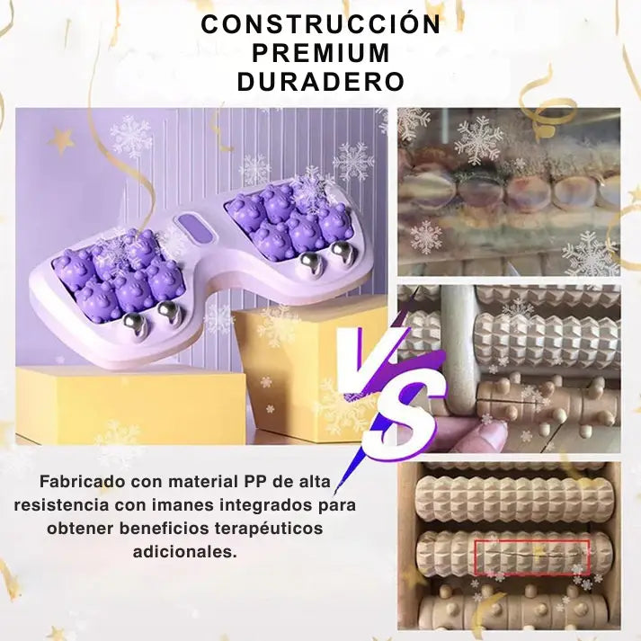 Rodillo de Masaje de Pies Doble Portátil ➕ Envío Gratis