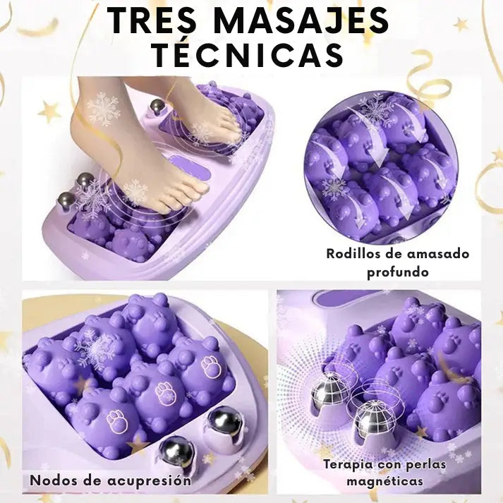 Rodillo de Masaje de Pies Doble Portátil ➕ Envío Gratis
