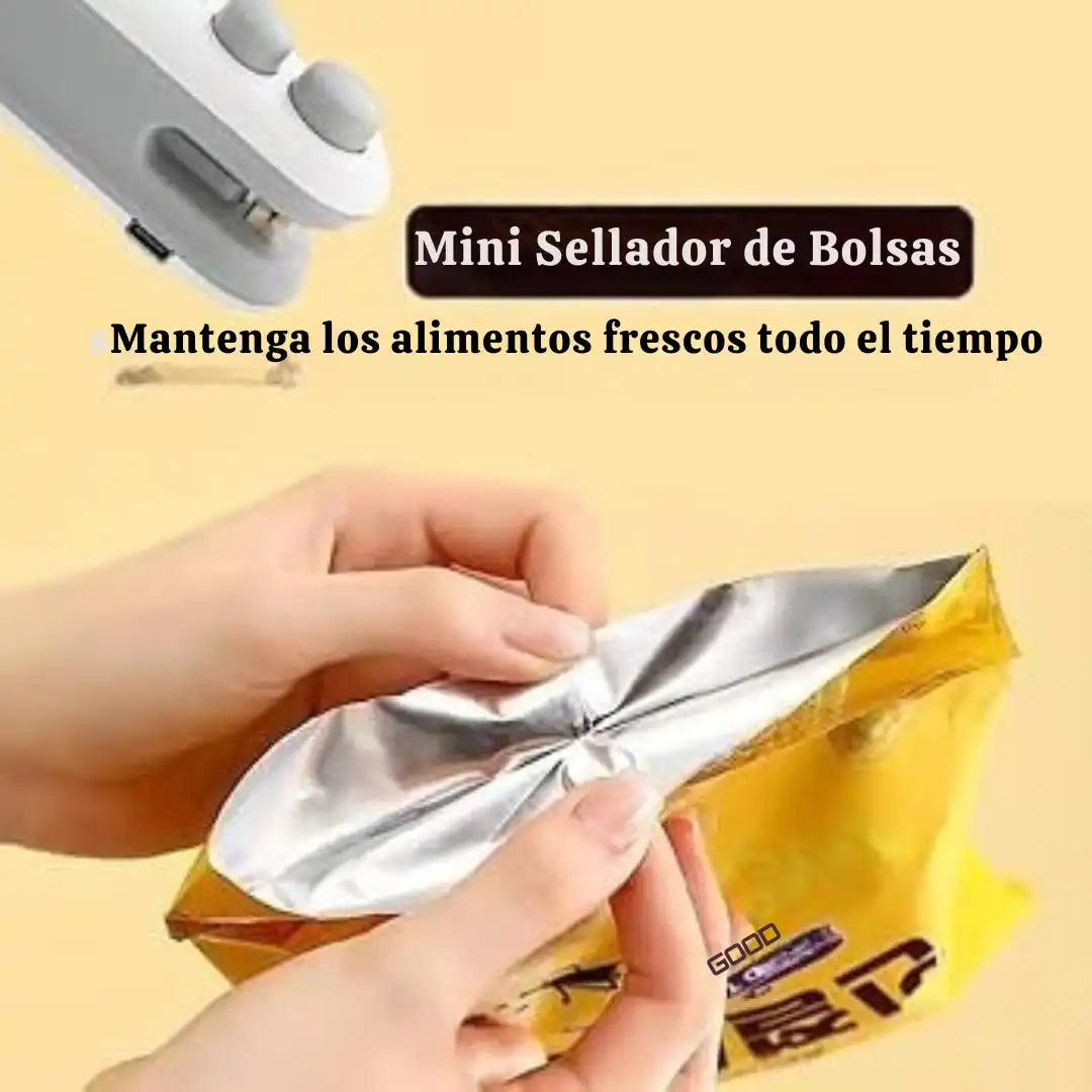 Sellador y Cortador de Bolsas 2 en 1 | Portátil y Recargable ➕ Envió Gratis