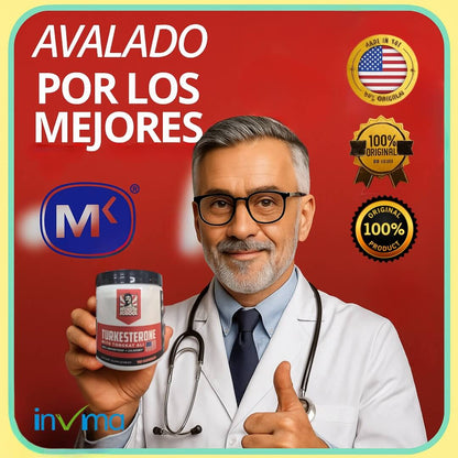 UN TORO EN LA CAMA Y EL GYM CON EL PODER NATURAL DE TURKESTERONE 120 Caps