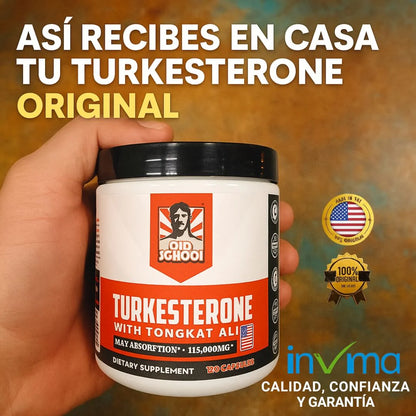 UN TORO EN LA CAMA Y EL GYM CON EL PODER NATURAL DE TURKESTERONE 120 Caps