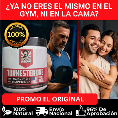 UN TORO EN LA CAMA Y EL GYM CON EL PODER NATURAL DE TURKESTERONE 120 Caps