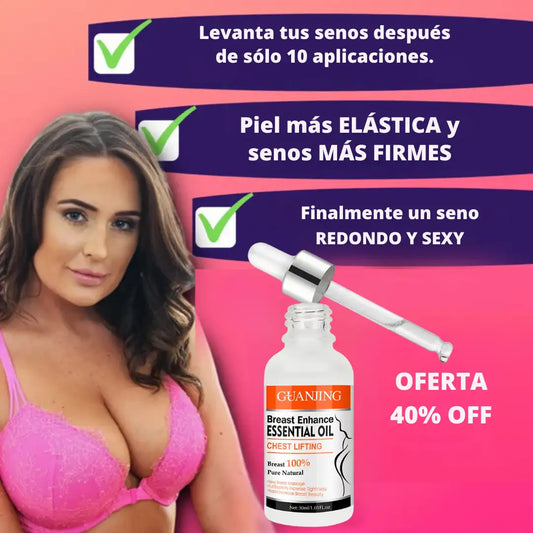 Aceite Reafirmante Big Boobs™ ¿Quieres tener unos Senos más Firmes y Llenos sin recurrir a una cirugía dolorosa?