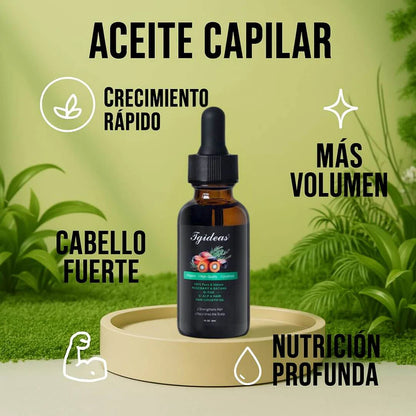 Aceite Batana 100% Puro con Romero y Maca Nutritivo Estimula el Crecimiento Capilar y Restaura el Cabello Dañado