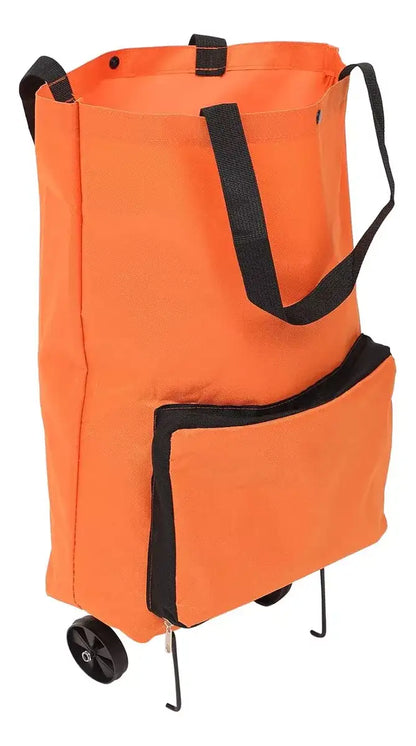 Carrito Resistente de Compra Plegable 2 en 1 ➕ Envío Gratis