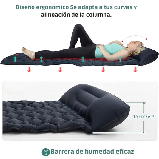 Colchoneta para dormir ultraligera y compacta: perfecta para llevar ➕ Envío Gratis