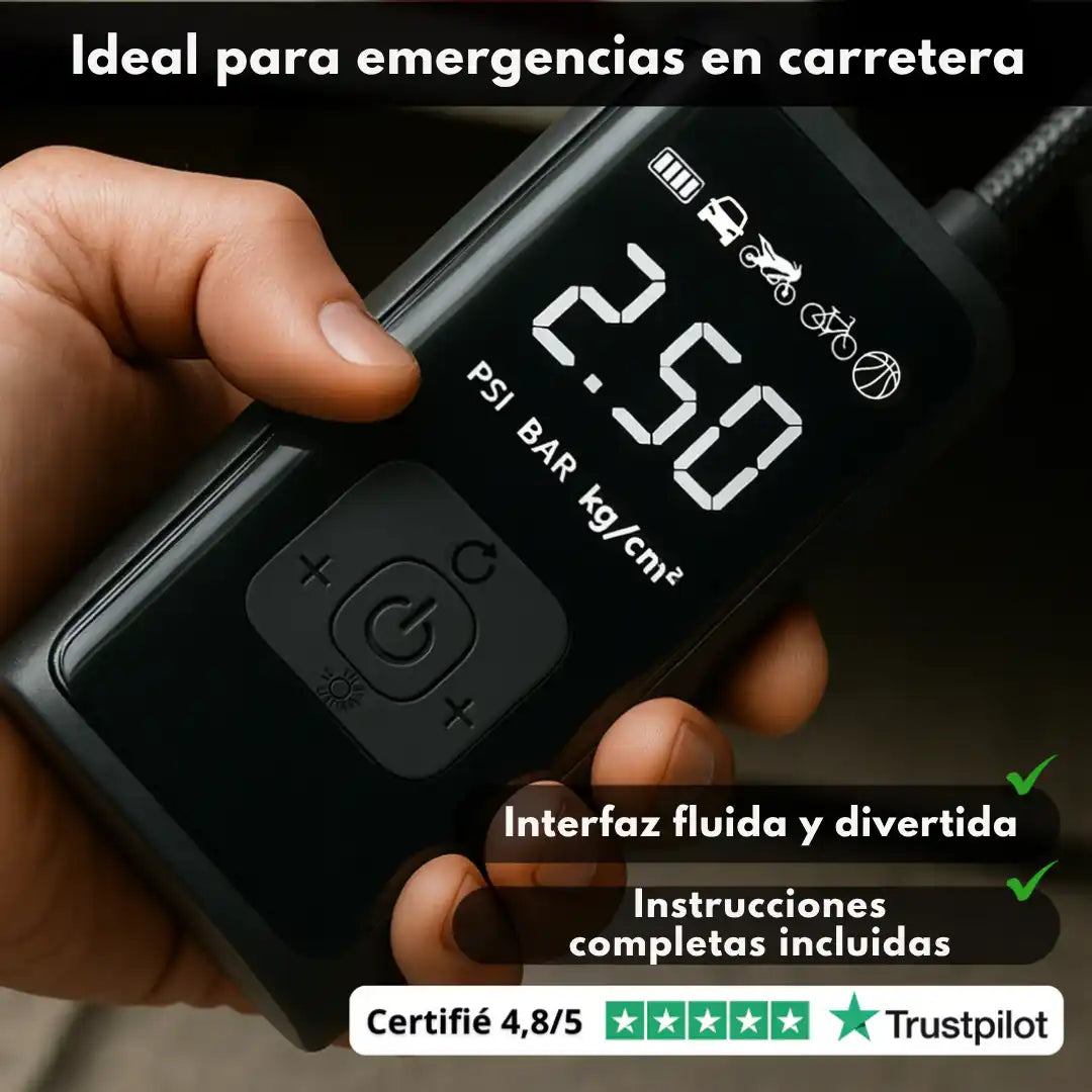 C17 Pro™ – Compresor de Aire Inalámbrico Profesional e Inteligente ➕ Envío Gratis
