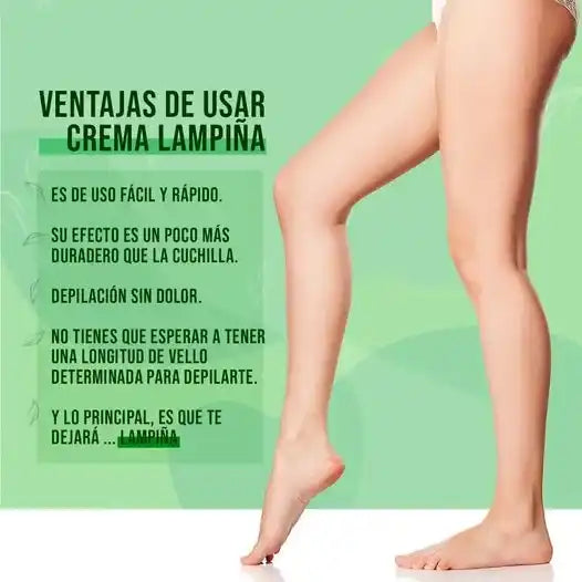Crema Depilatoria Lampiña™ Original 🔥 Depilación efectiva en 5 Minutos➕ Envío Gratis