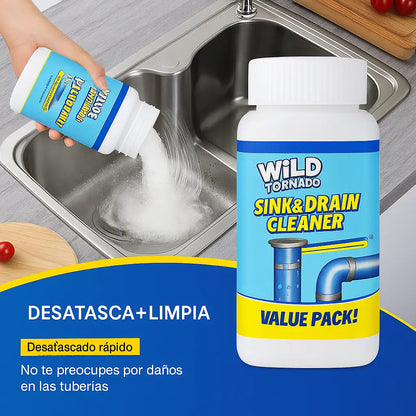 Potente Desatascador de Desagües para Cocina y Baño - Disuelve más de 200 tipos de Obstrucciones y Elimina el 49% de las Bacterias