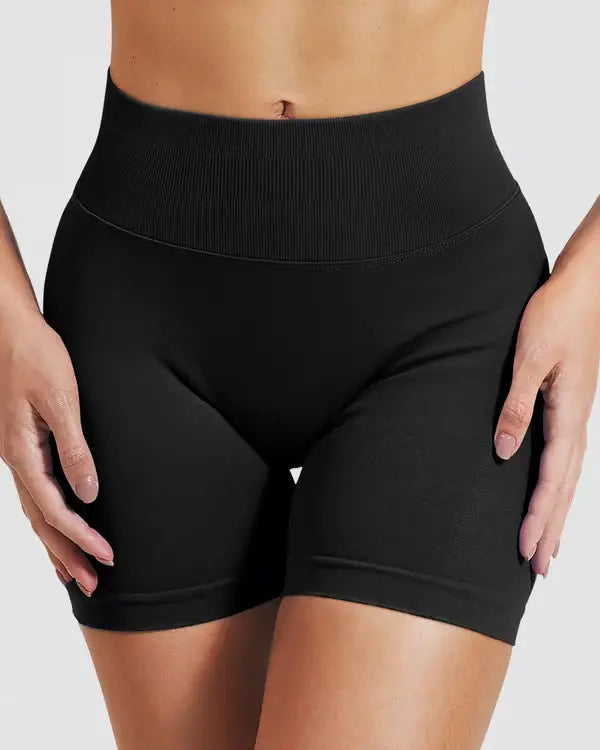 Shorts Deportivos de Cintura Alta con Control de Abdomen ➕ Envío Gratis