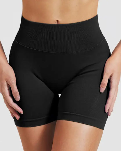 Shorts Deportivos de Cintura Alta con Control de Abdomen ➕ Envío Gratis